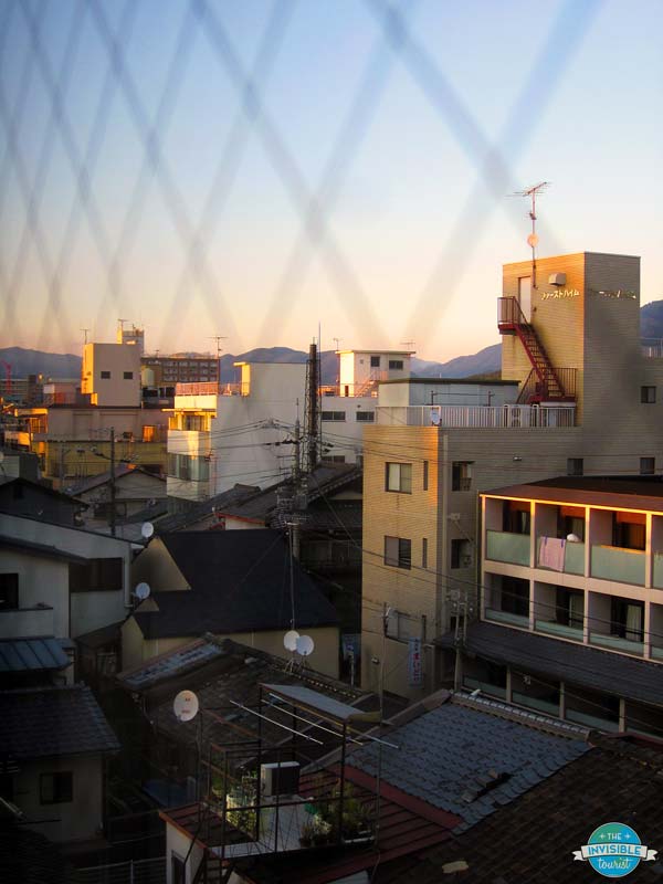 View from former Kyoto Hana Hotel in the GOZAN Serviced Apartment & Hotel area, Gion