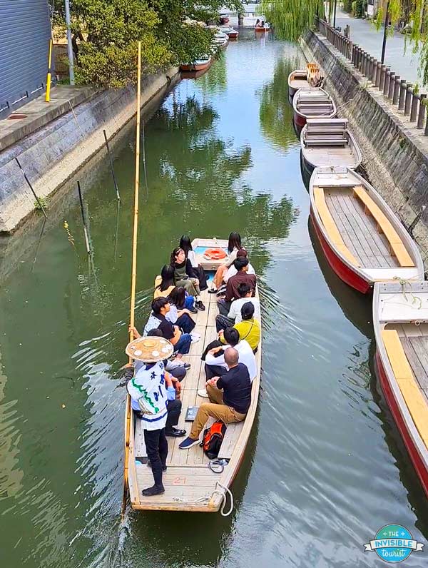 View of Yanagawa Boatman from Rankan-bashi