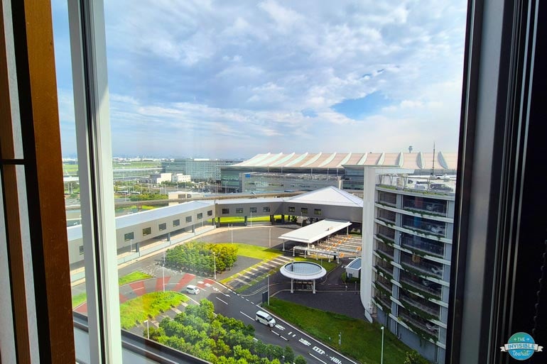 View from Villa Fontaine Haneda Airport, Tokyo Japan