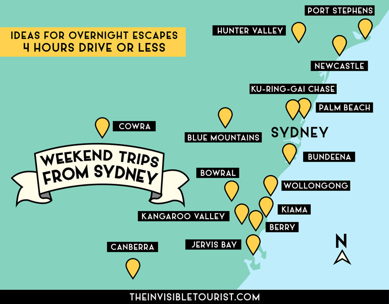 Weekend Getaways from Sydney for Your Next Road Trip | The Invisible Tourist