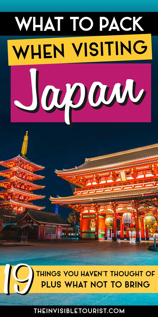 What to Pack for Japan? 19 Things You Haven't Thought Of | The Invisible Tourist What to Pack for Japan? 19 Things You Haven't Thought Of | The Invisible Tourist