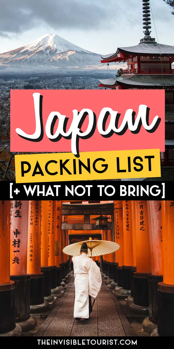 What to Pack for Japan (And What Not to Bring) | The Invisible Tourist
