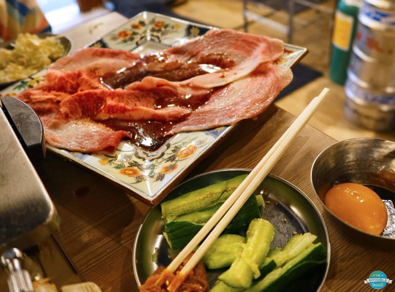 Yakiniku meats are some of the best Shibuya street food