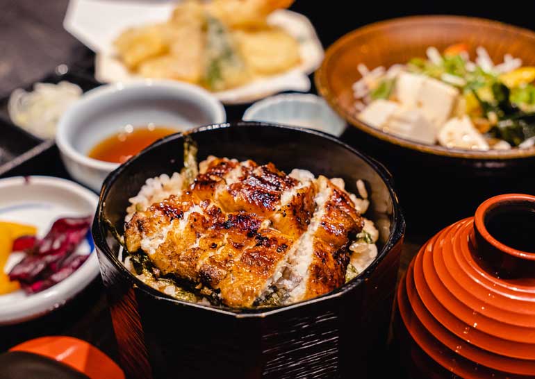 Unagi: Grilled Eel Served with Rice
