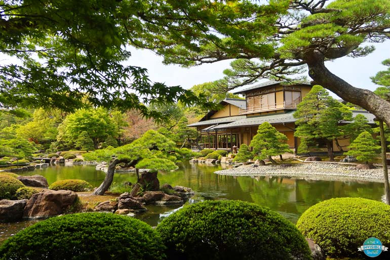 View from the cafe within Yuushien Gardens, Matsue